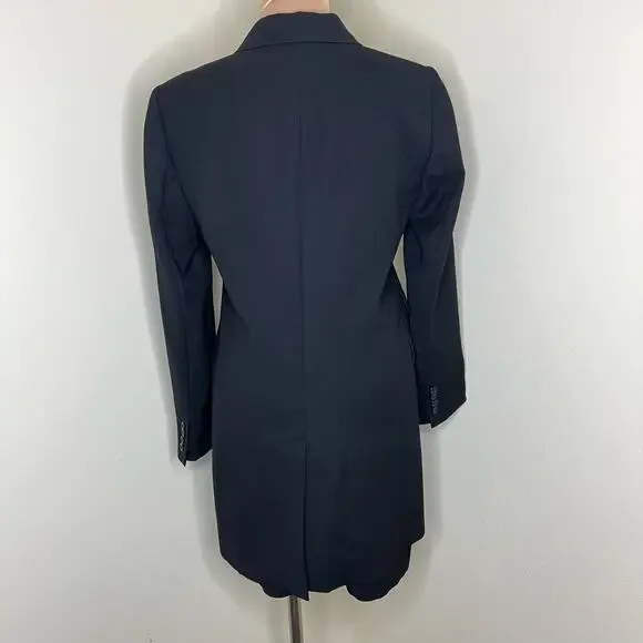 Vtg Ralph Lauren Skirt Suit 8 Womens Black Wool Skirt & Jacket Career Work 90s - Picture 5 of 11